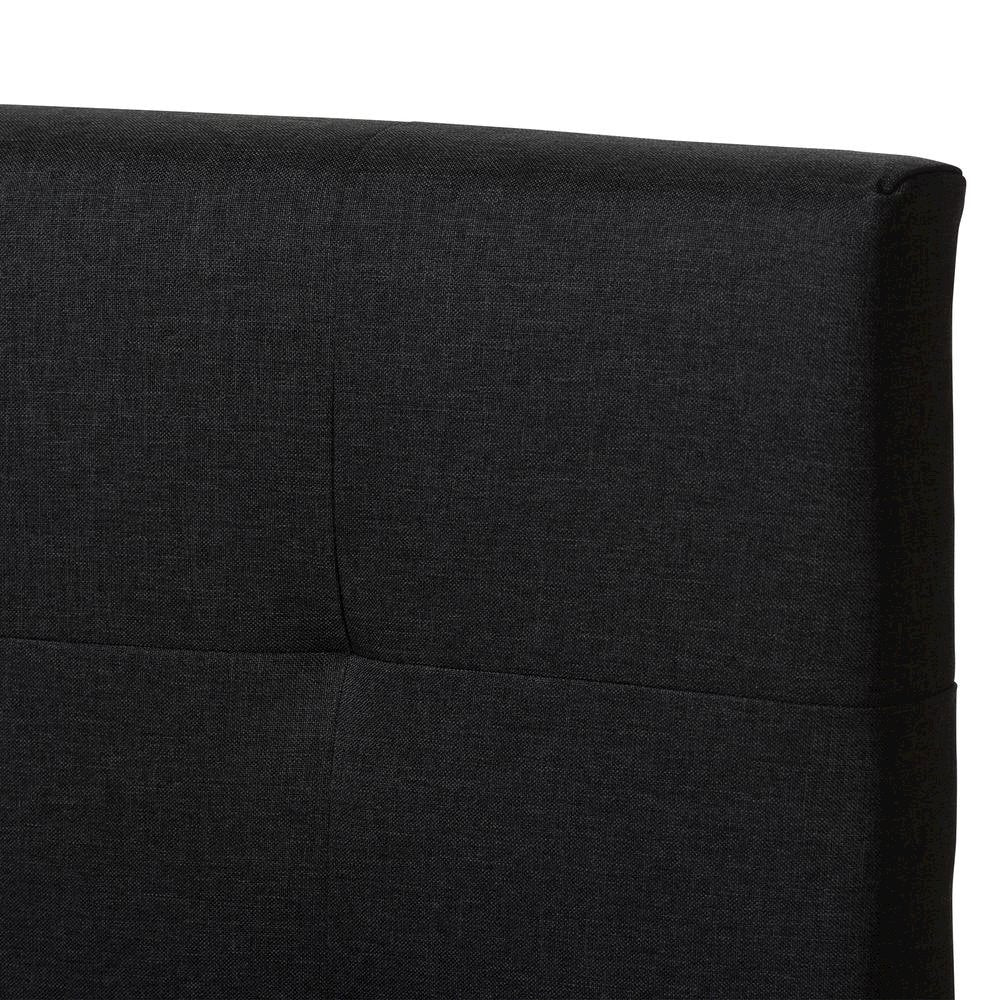 Brookfield Modern and Contemporary Charcoal Grey Fabric Full Size Bed