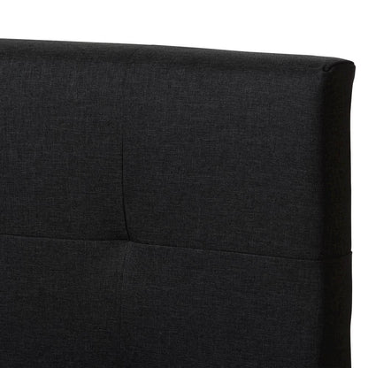 Brookfield Modern and Contemporary Charcoal Grey Fabric Full Size Bed