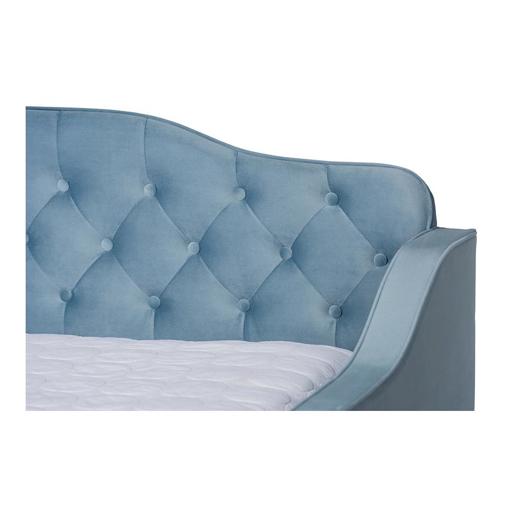 Button Tufted Queen Size Daybed with Trundle