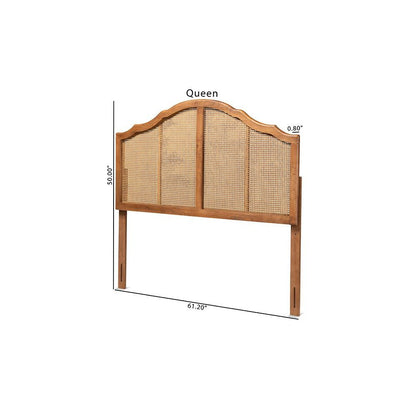 Synthetic Rattan King Size Arched Headboard