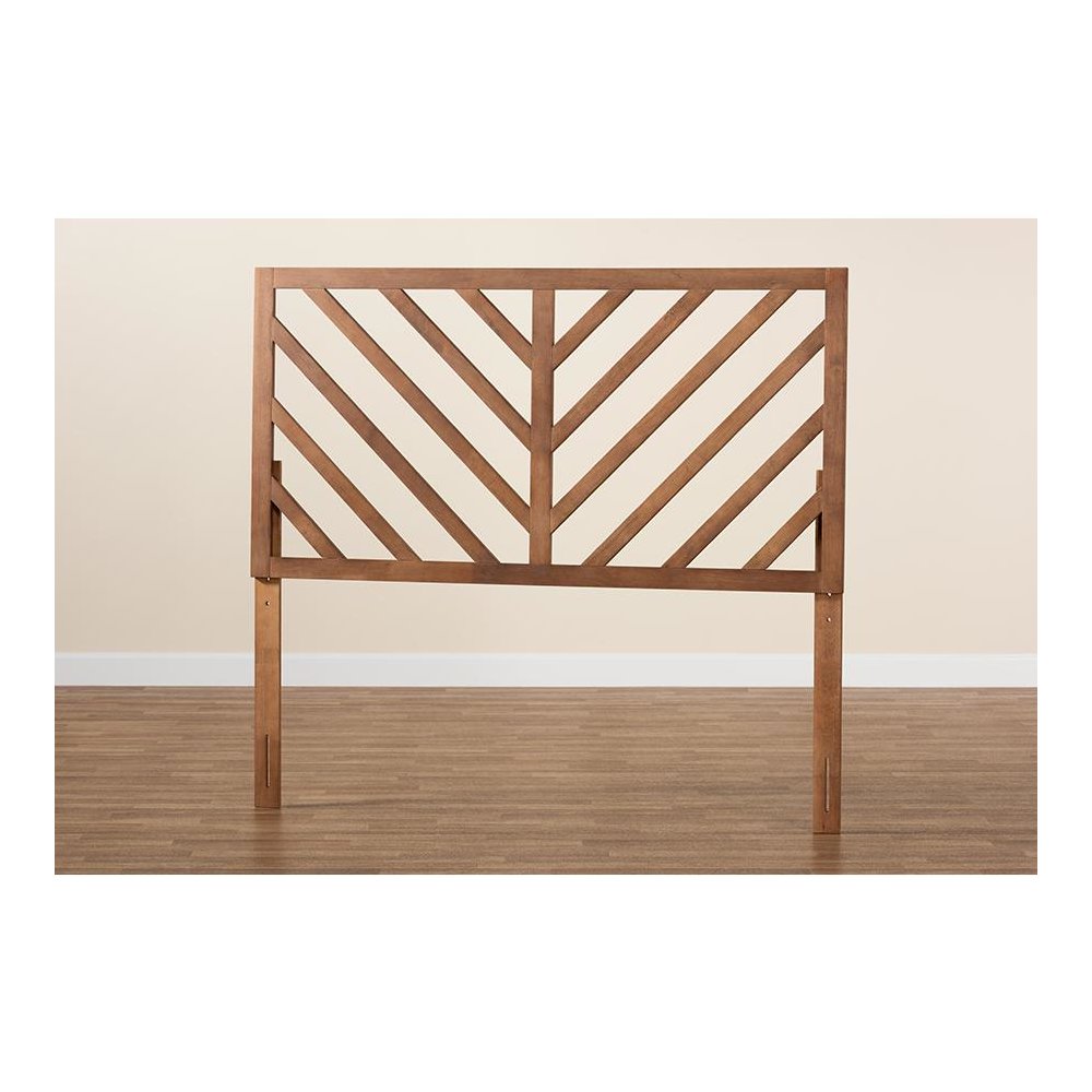 Belisma Modern and Contemporary Ash Walnut Finished Wood King Size Headboard