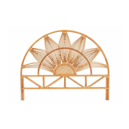 Jasmine Modern Bohemian Natural Rattan Queen Size Standalone Headboard