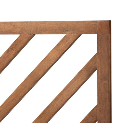 Belisma Modern and Contemporary Ash Walnut Finished Wood King Size Headboard