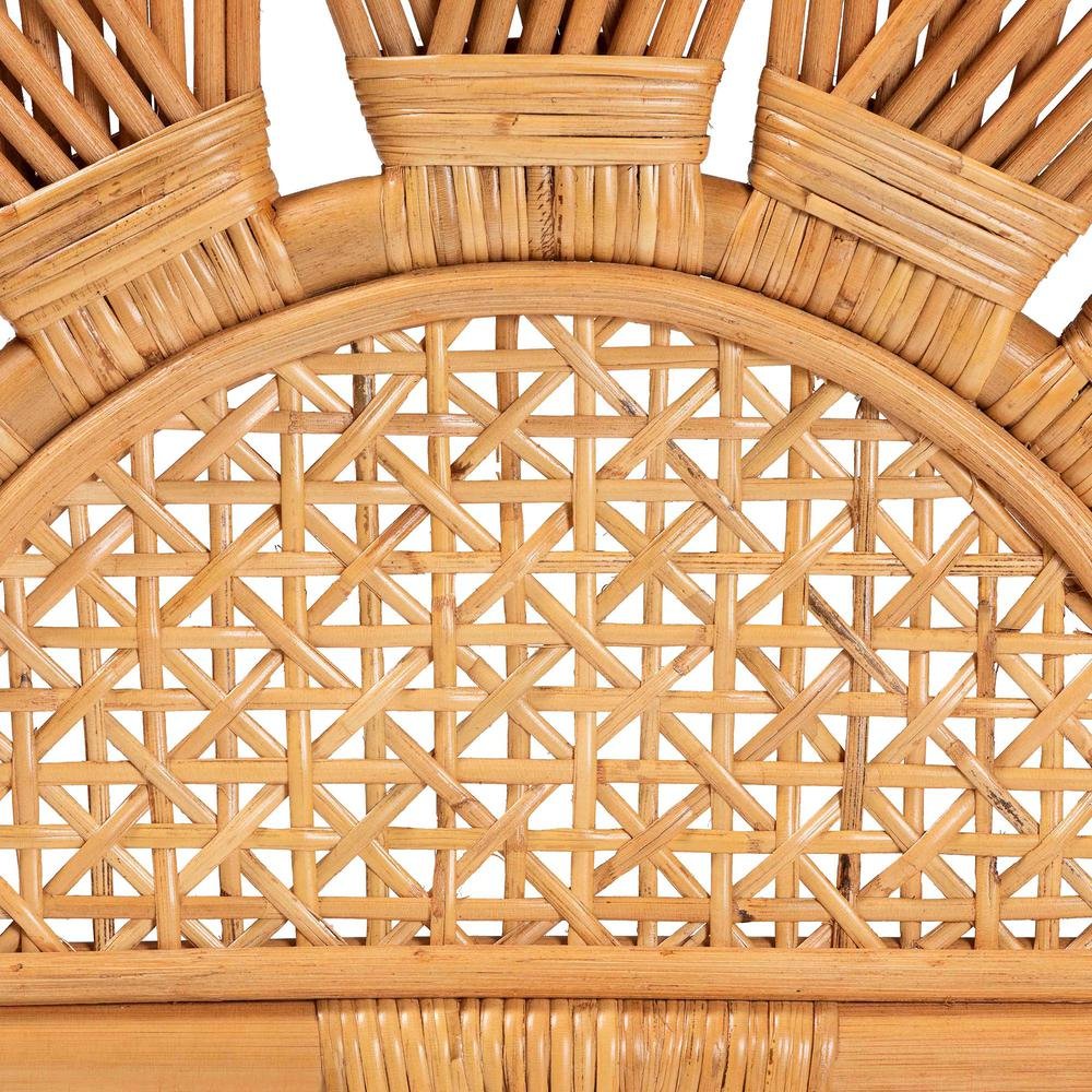 Jasmine Modern Bohemian Natural Rattan Queen Size Standalone Headboard
