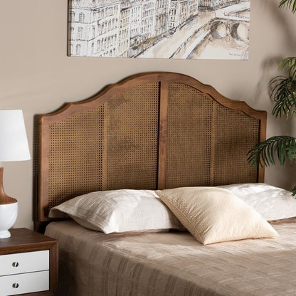 Synthetic Rattan King Size Arched Headboard