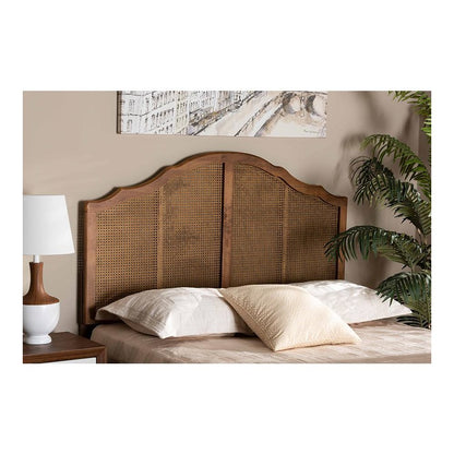 Synthetic Rattan King Size Arched Headboard