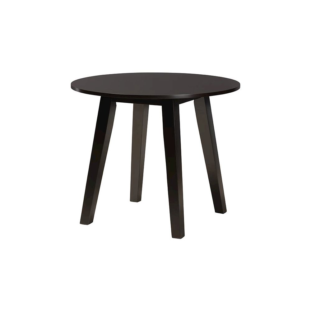 Darina Modern Grey Fabric and Dark Brown Finished Wood 5-Piece Dining Set