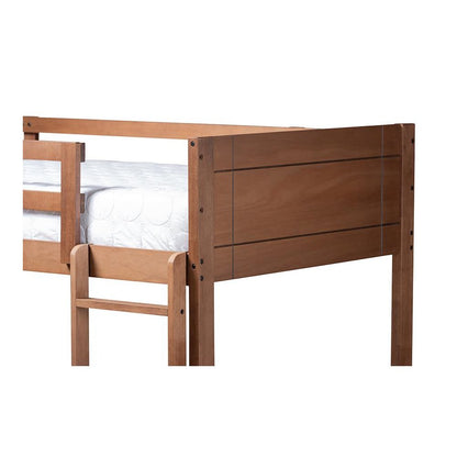 Elsie Modern and Contemporary Walnut Brown Finished Wood Twin Size Bunk Bed