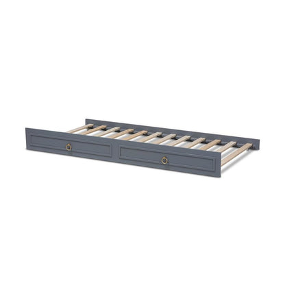 Mariana Classic and Traditional Grey Finished Wood Twin Size Trundle
