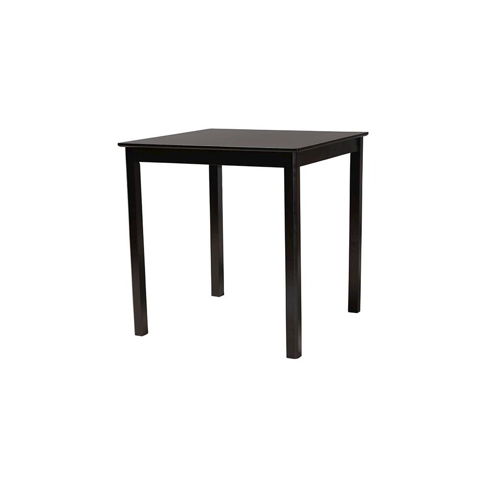 Lenoir Modern Espresso Brown Finished Wood Counter Height Pub Table