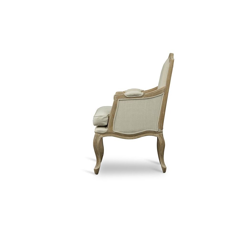 Baxton Studio Nivernais Wood Traditional French Accent Chair