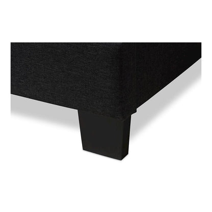 Brookfield Modern and Contemporary Charcoal Grey Fabric Full Size Bed