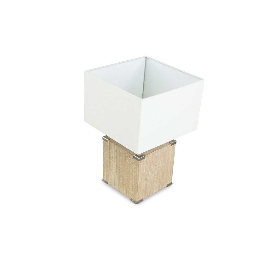 Kostka Wood and Fabric Lamp