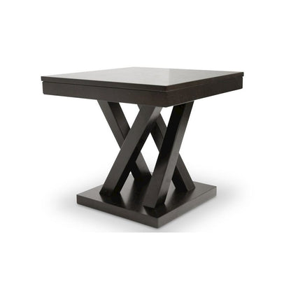 Baxton Studio Everdon Dark Brown Modern End Table