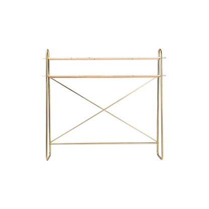 Wooden Over Bed Storage Shelf in Brown with Elegant Design