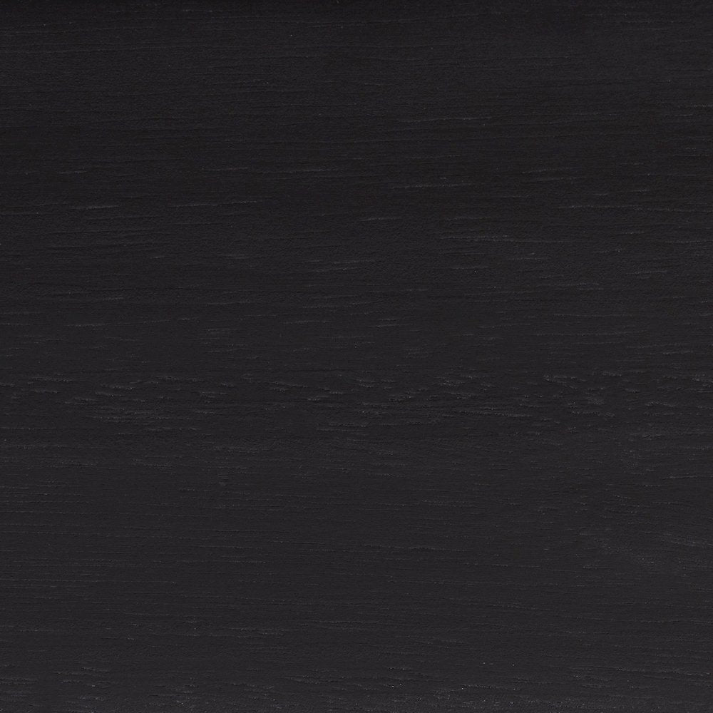 Platform Bed - Turned Bed Frame with Headboard and Sculpted Legs, Black, Queen