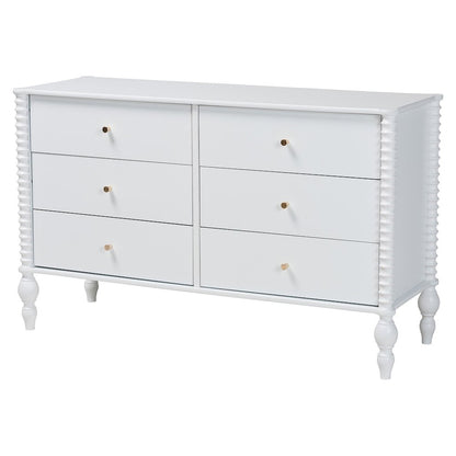 4-Piece Bedroom Set, Platform Bed with Dresser, Nightstands, White, Queen