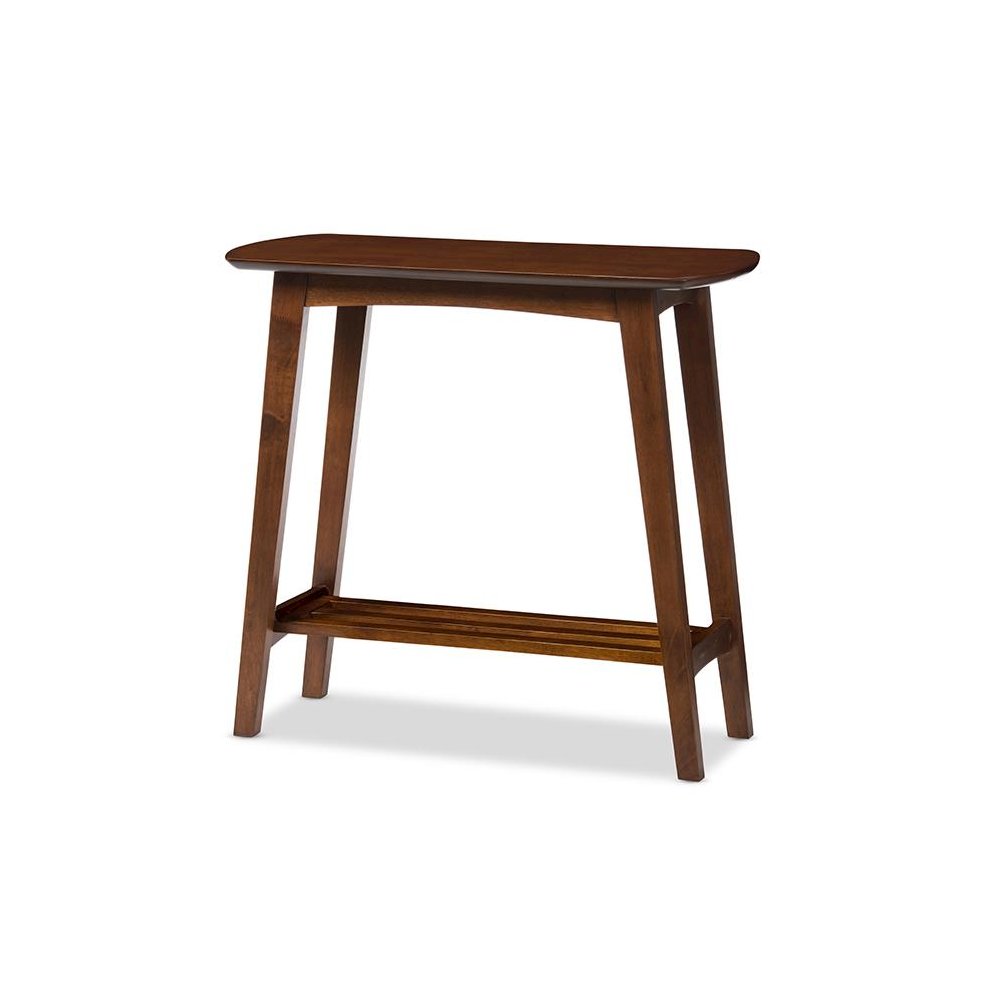 Scandinavian Dark Walnut Console Table "Walnut" Dark Brown