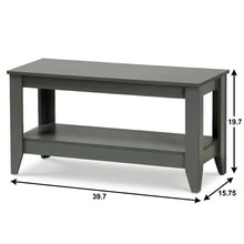Grey MDF Coffee Table Modern Style with Sturdy Frame and Easy Care