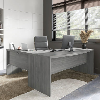 Echo 72W Bow Front L Shaped Desk