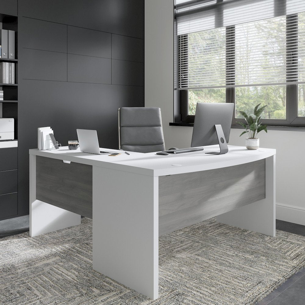 Echo L Shaped Bow Front Desk