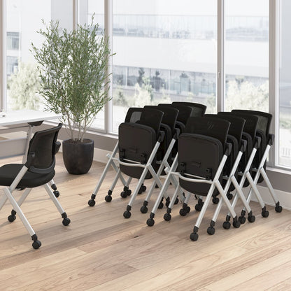 Envision Mesh Back Folding Chairs - Set of 2