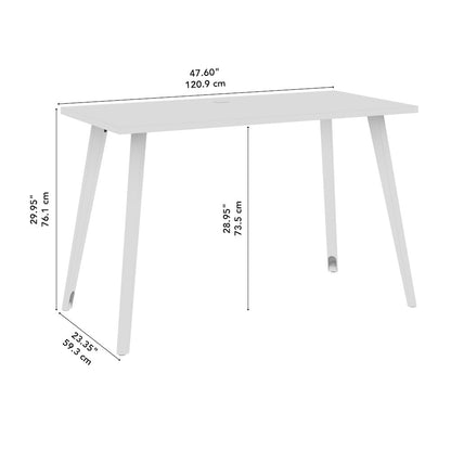 Vista 48W x 24D Computer Desk with Splayed Metal Legs