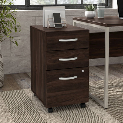 Hybrid 3 Drawer Mobile File Cabinet - Assembled