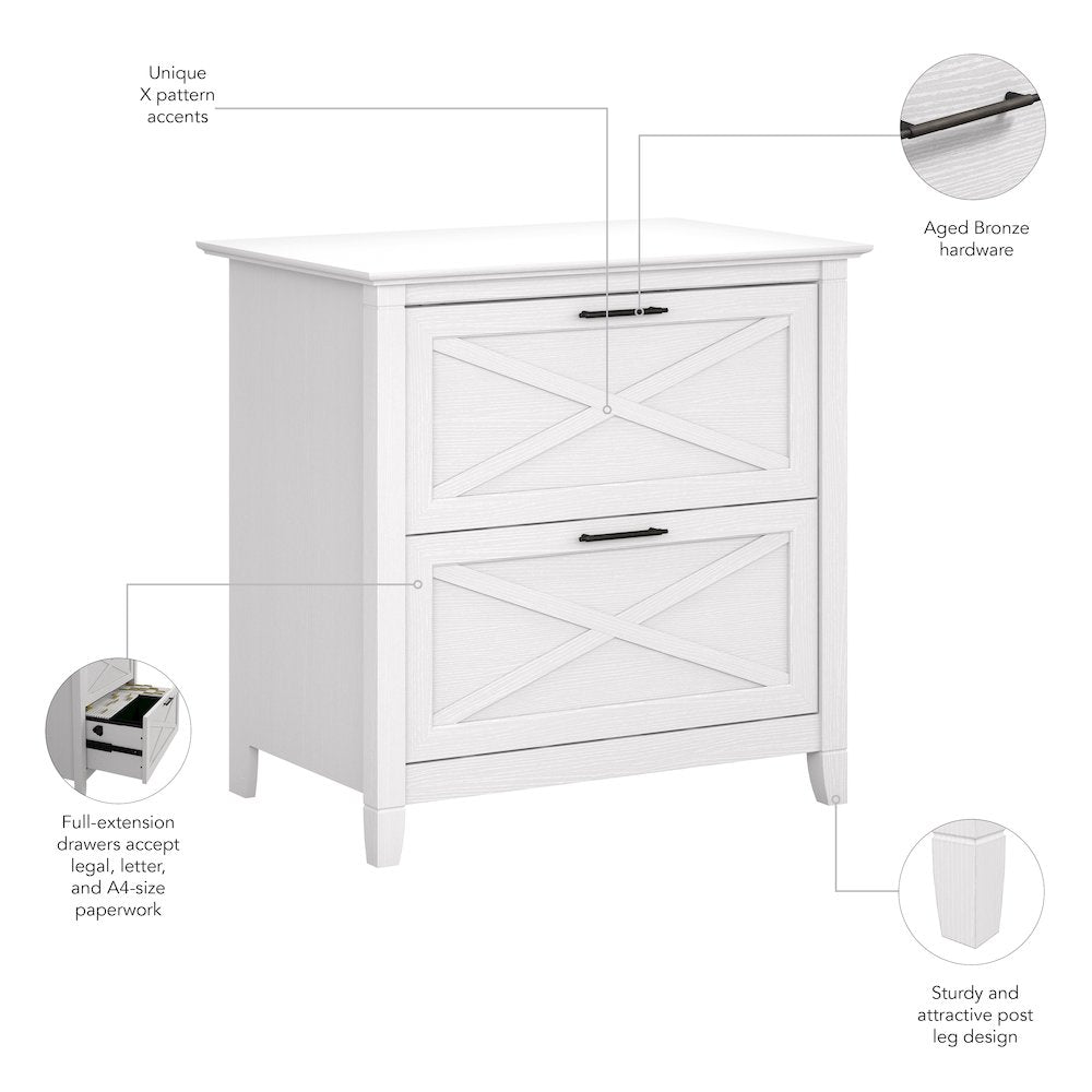 Key West 2 Drawer Lateral File Cabinet