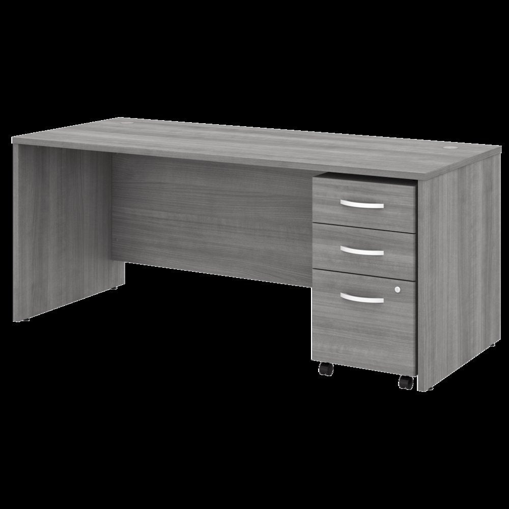 Studio C 72W x 30D Office Desk with Mobile File Cabinet