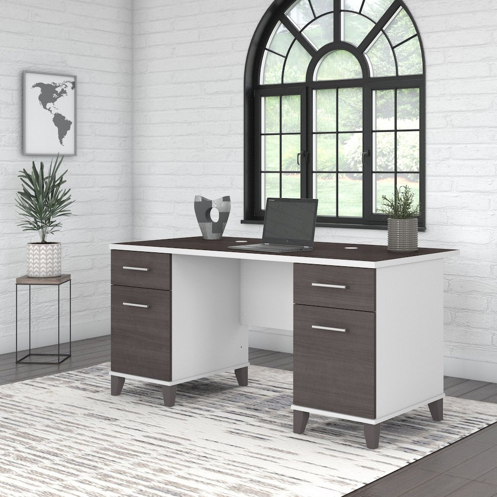 Somerset 60W Office Desk with Drawers