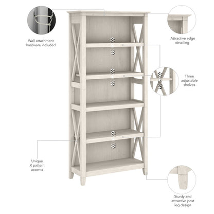Key West 5 Shelf Bookcase Set