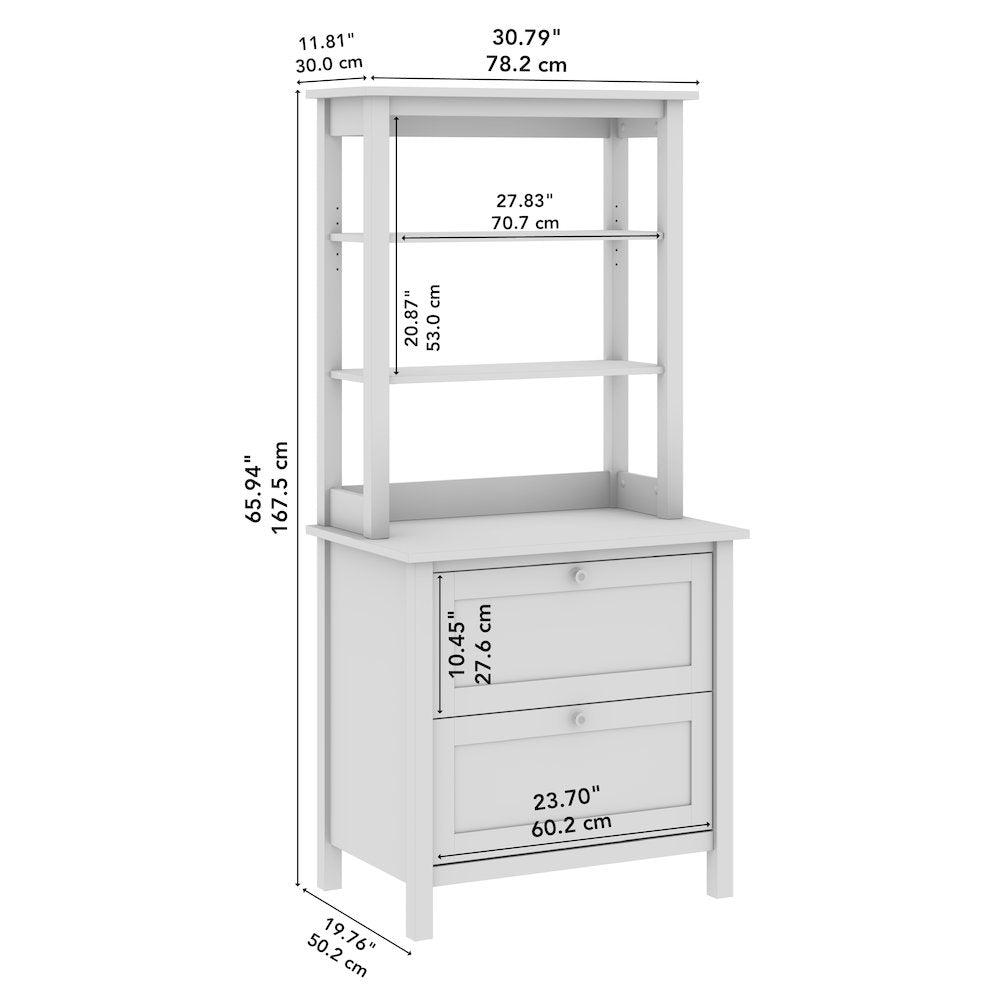 Mayfield Bookcase with Drawers