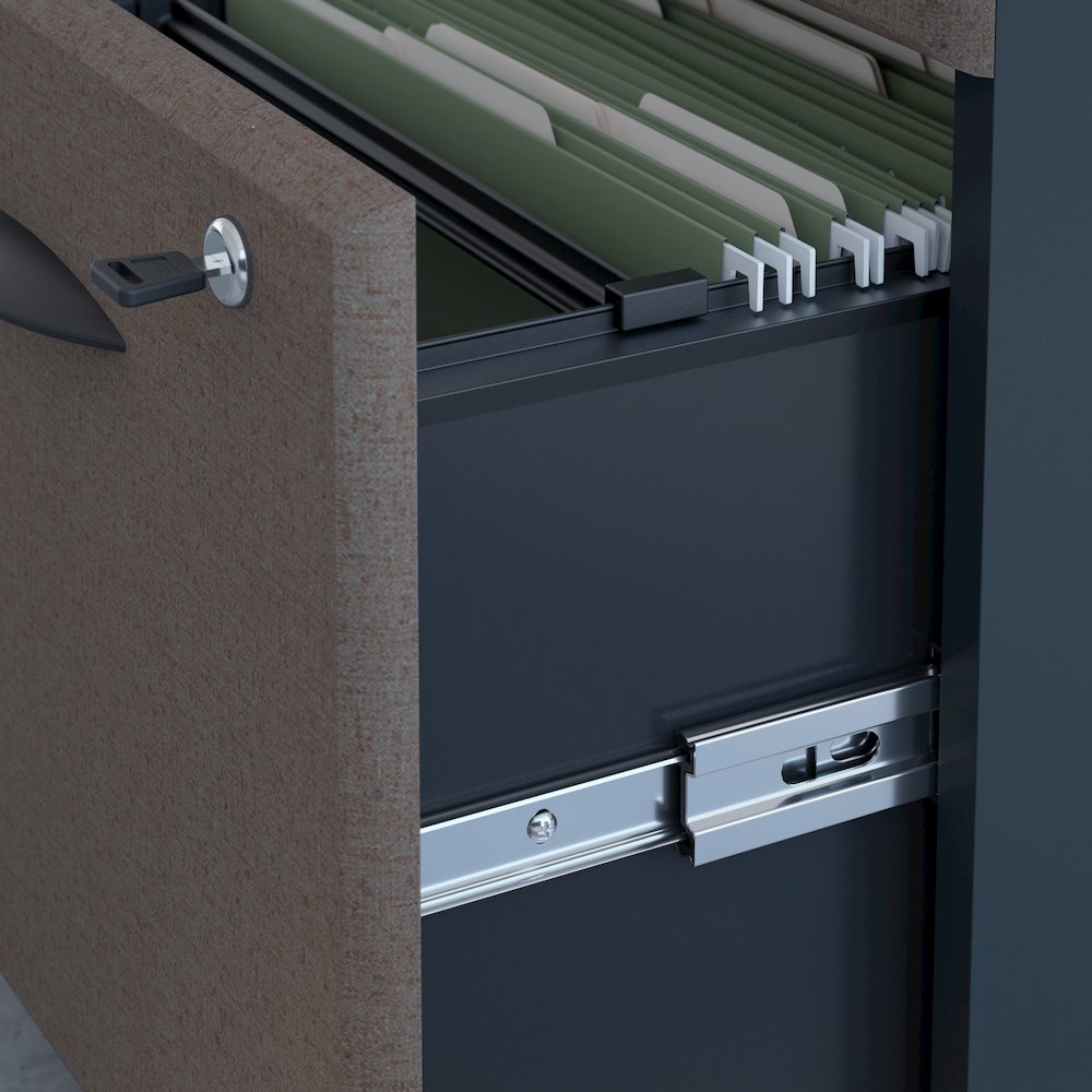 Series A 36W Desk with Mobile File Cabinet