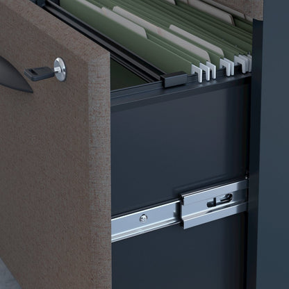 Series A 36W Desk with Mobile File Cabinet