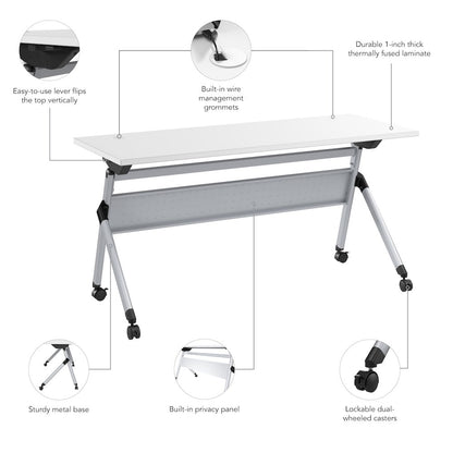 Envision 60W Folding Training Table