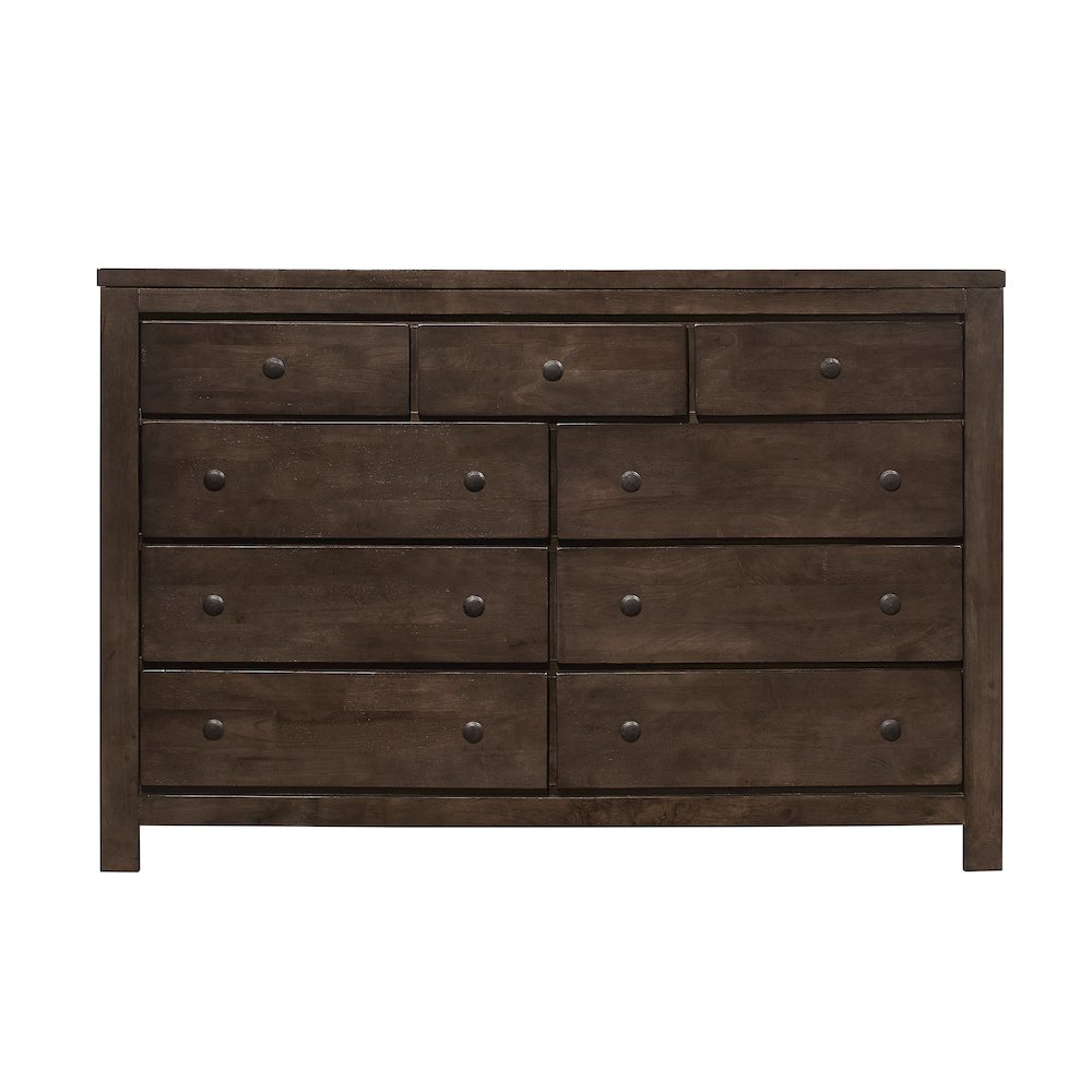 Wallace & Bay Verna Ash Brown 9-Drawer Dresser