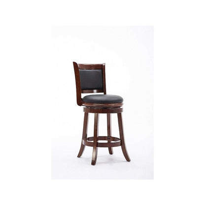 24" Augusta Swivel Stool, Cherry