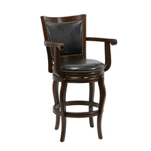 29" Jones Memory Swivel Stool, Cappuccino