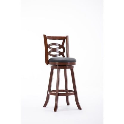 Seina Swivel Bar Stool - Cherry