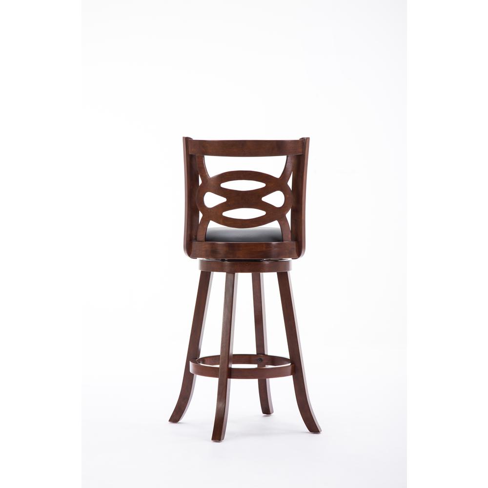 Seina Swivel Bar Stool - Cherry