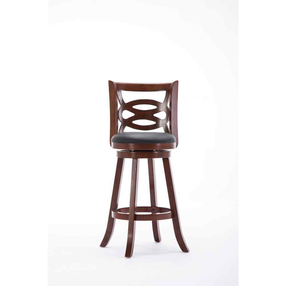 Seina Swivel Bar Stool - Cherry