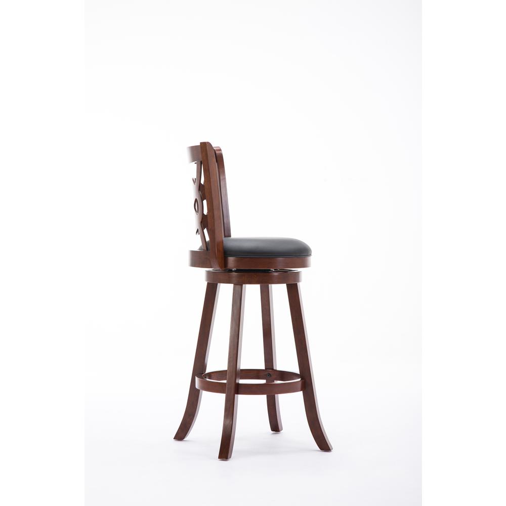 Seina Swivel Bar Stool - Cherry