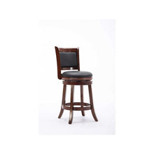 24" Augusta Swivel Stool, Cherry