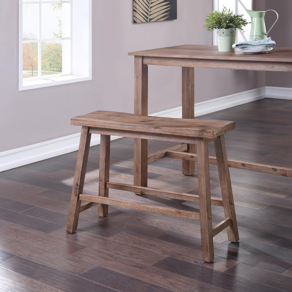 Sonoma Dining Bench [Barnwood Wire-Brush]