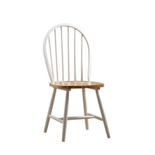 Farmhouse Chair, set of 2, White/Natural