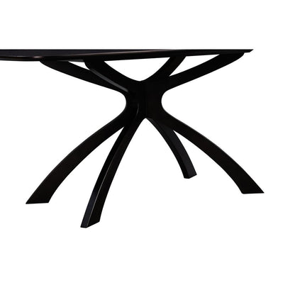 Orleans 63" Cozy Corner Dining Table - Black