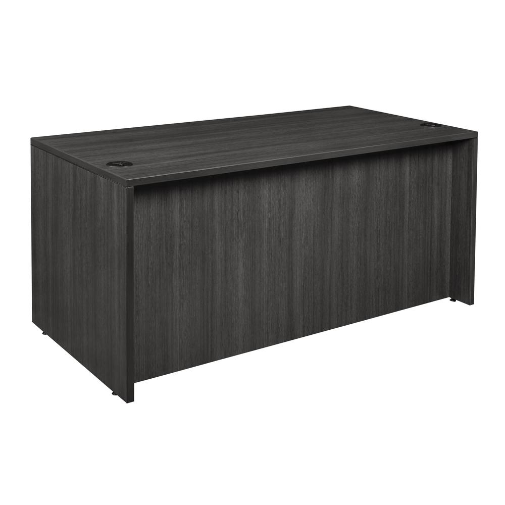 Legacy 66" Double Pedestal Desk- Ash Grey