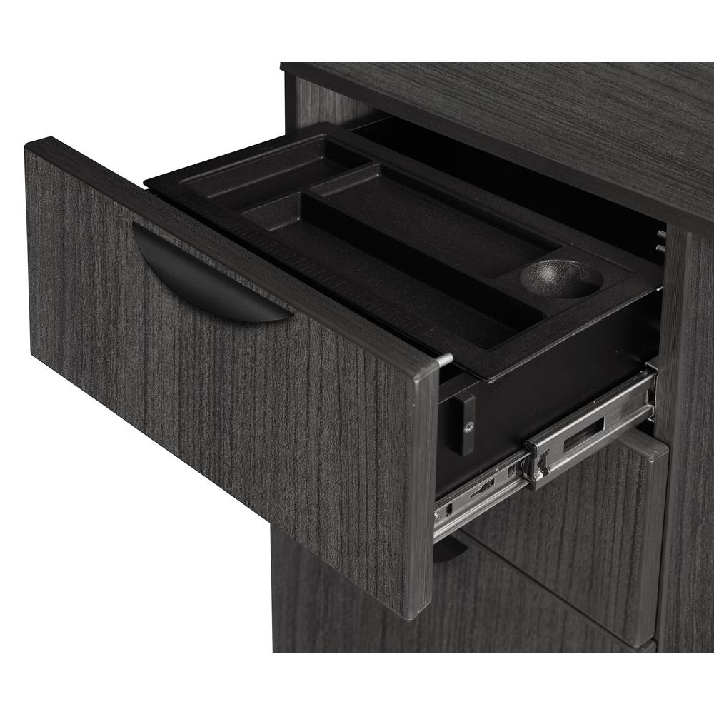 Legacy 66" Double Pedestal Desk- Ash Grey