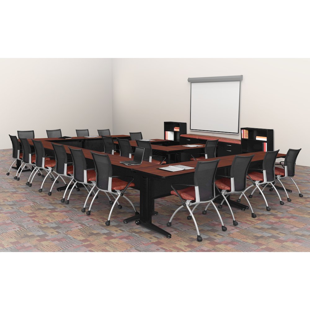 48 x 24 in. Seminar Training Table- Cherry